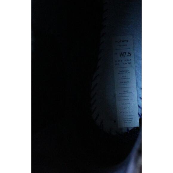 Rothy's Dark Grey Merino Wool Knit Chelsea Lug Ankle Boots Size 7.5 - Picture 6 of 6